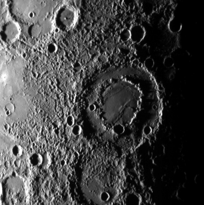 2009_10_01 Double-Ring Crater Credit: NASA’s MESSENGER